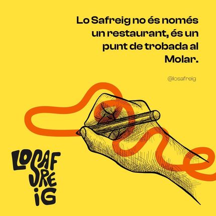 Gràfic groc amb el text