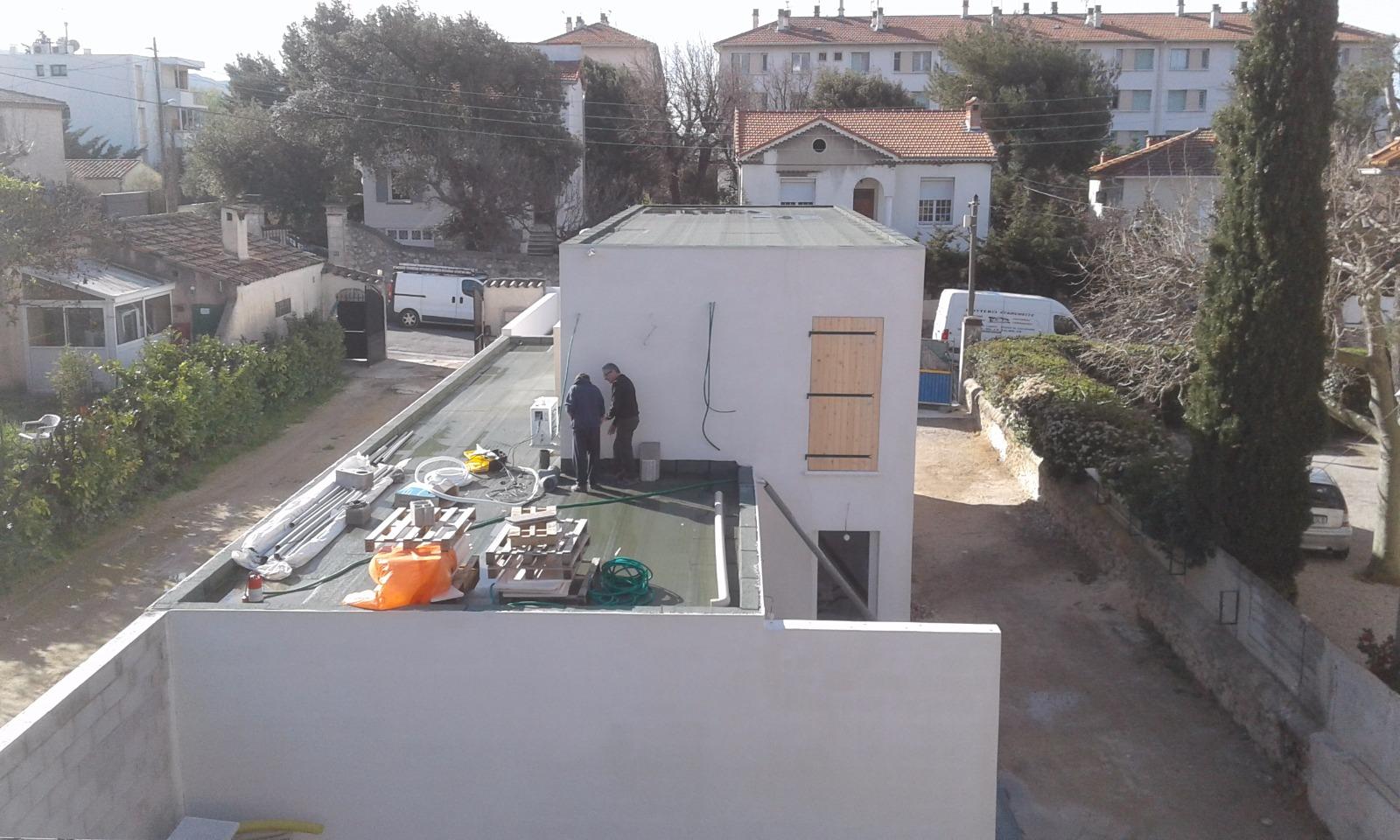 Étanchéité de toit immeuble