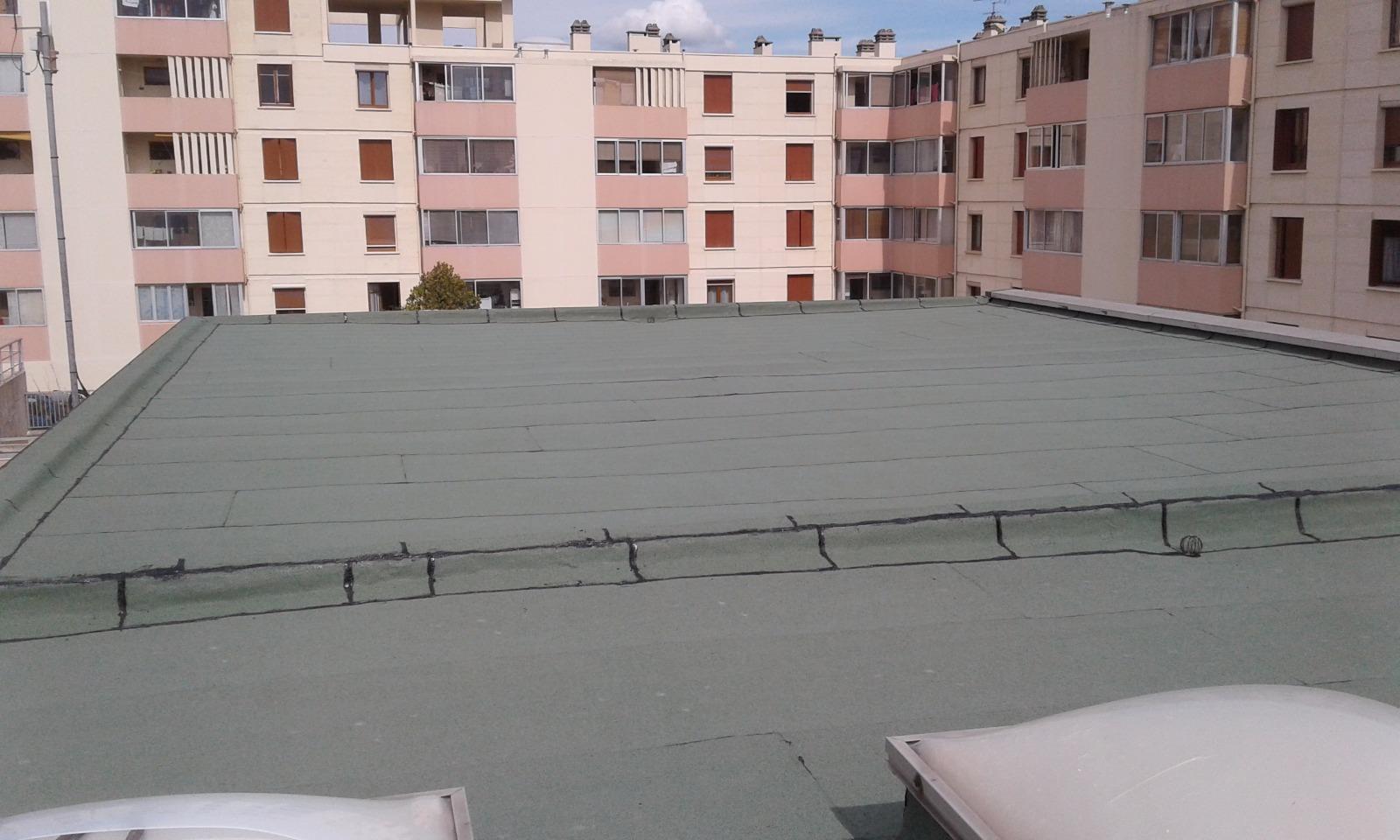 Travaux d'étanchéité finis