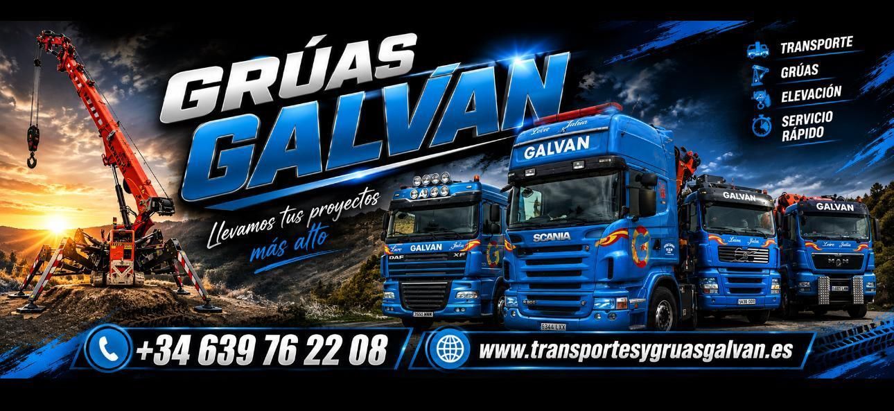 Transportes y Grúas Galván - Alquileres Galván