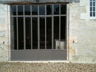 Porte verrière grise