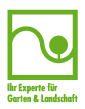 Ein grün-weißes Logo für ein Unternehmen namens „Ihr Expertise für Garten & Landschaft“.