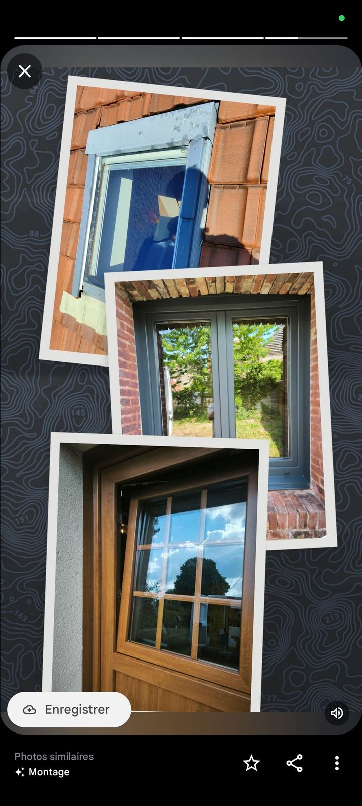 Un collage photographie de plusieurs fenêtres.
