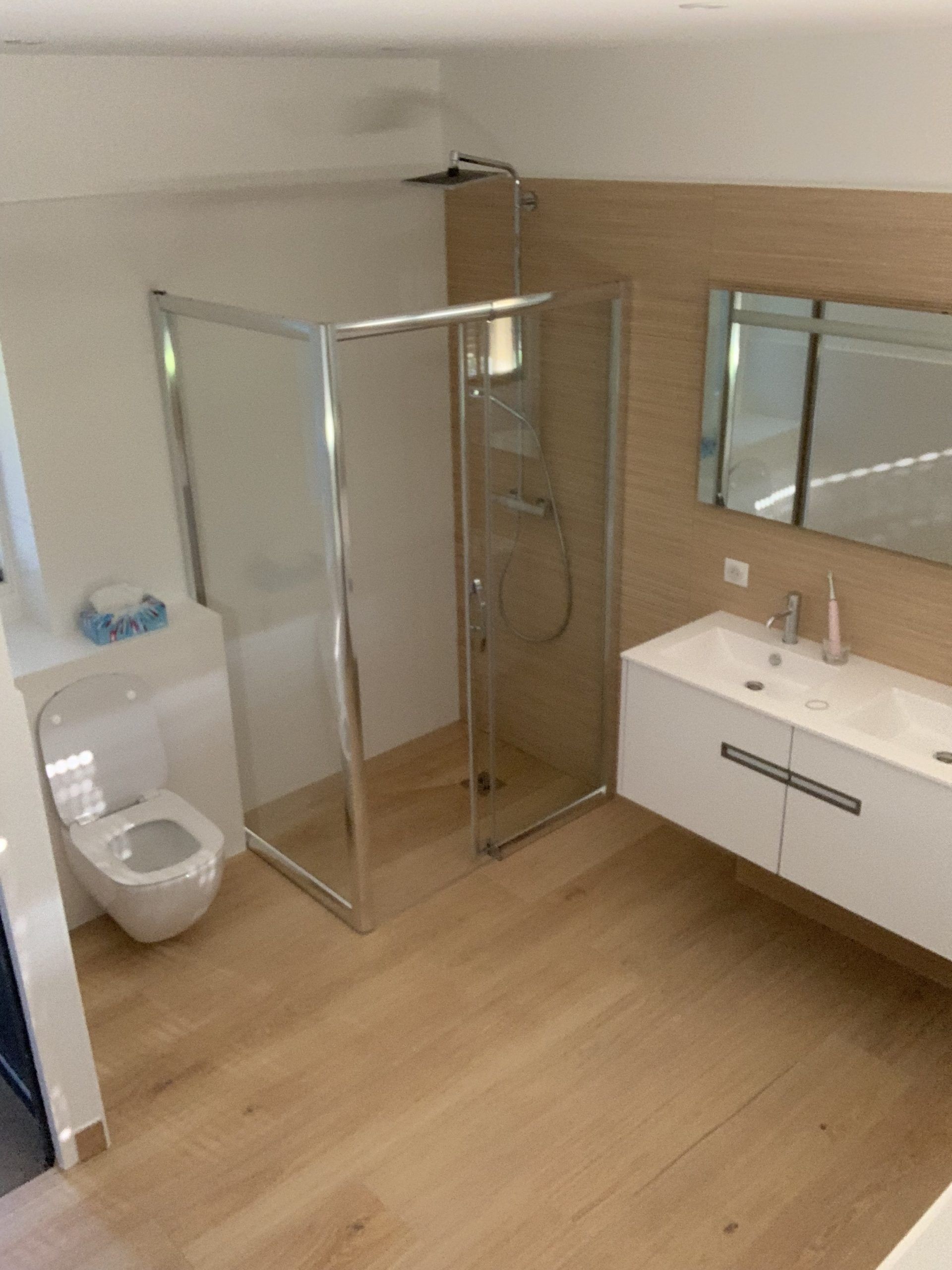 Installation douche à l'italienne