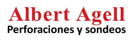 The logo for albert agell perforaciones y sondeos