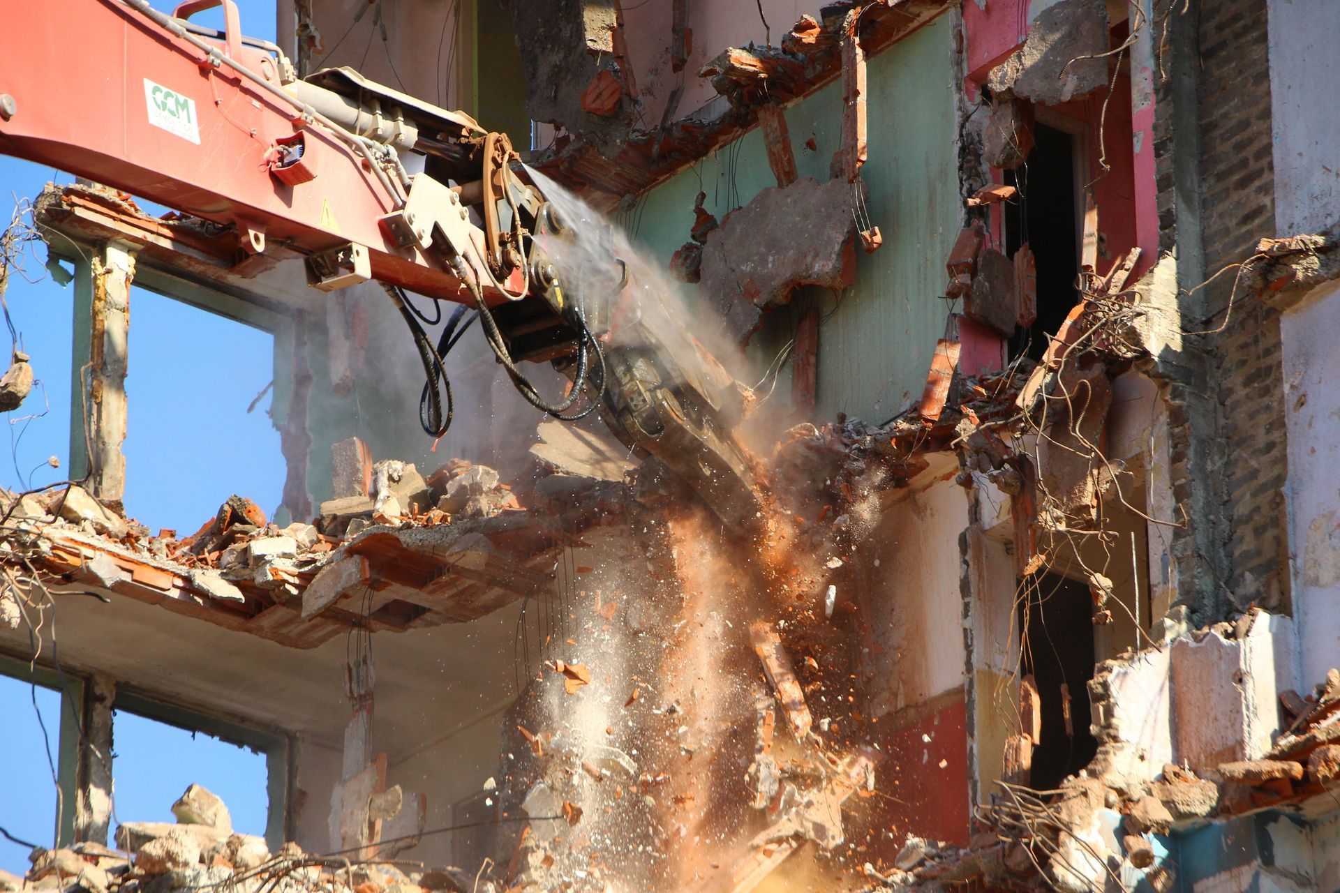 Démolition d'un bâtiment