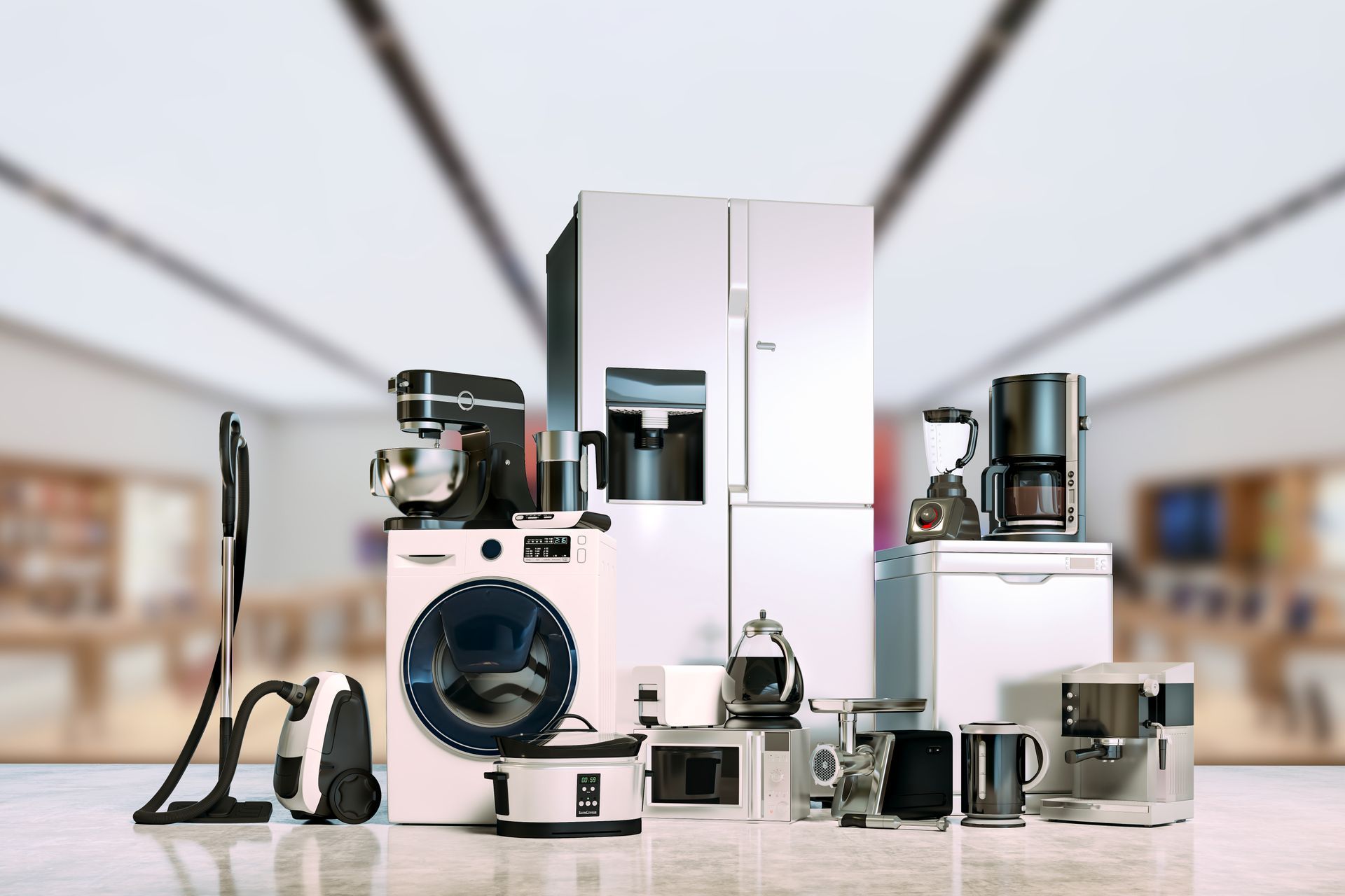 Des appareils électroménagers
