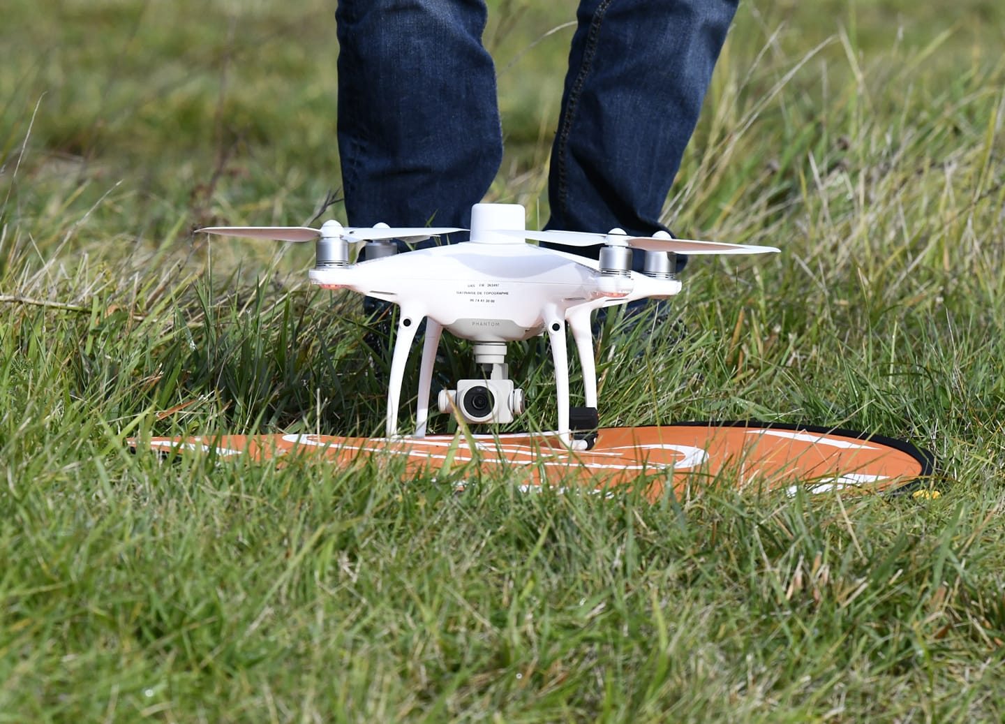 Décolage d'un drone