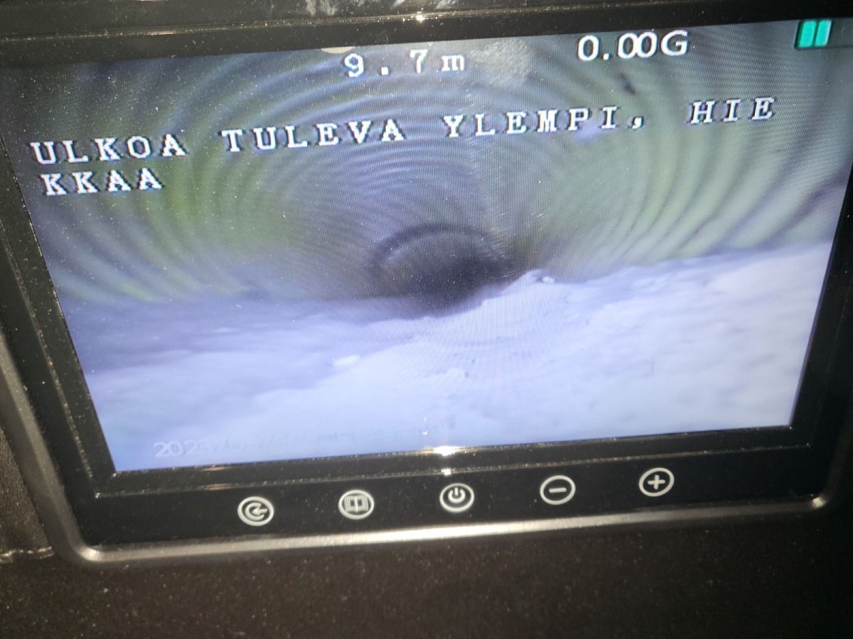 Viemärikuvauksen näyttö
