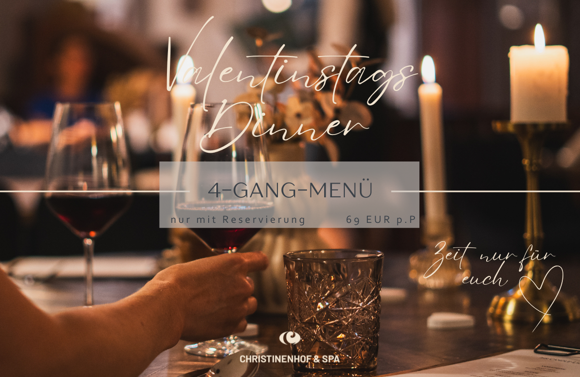 Festliches Essen zum Valentinstag
