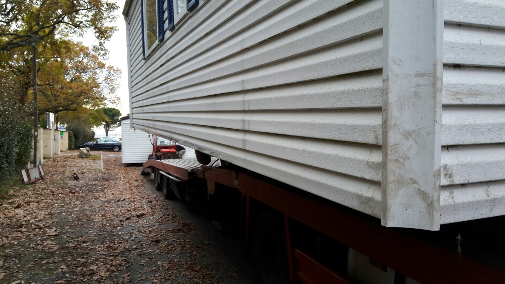 Mise en place du mobil-home