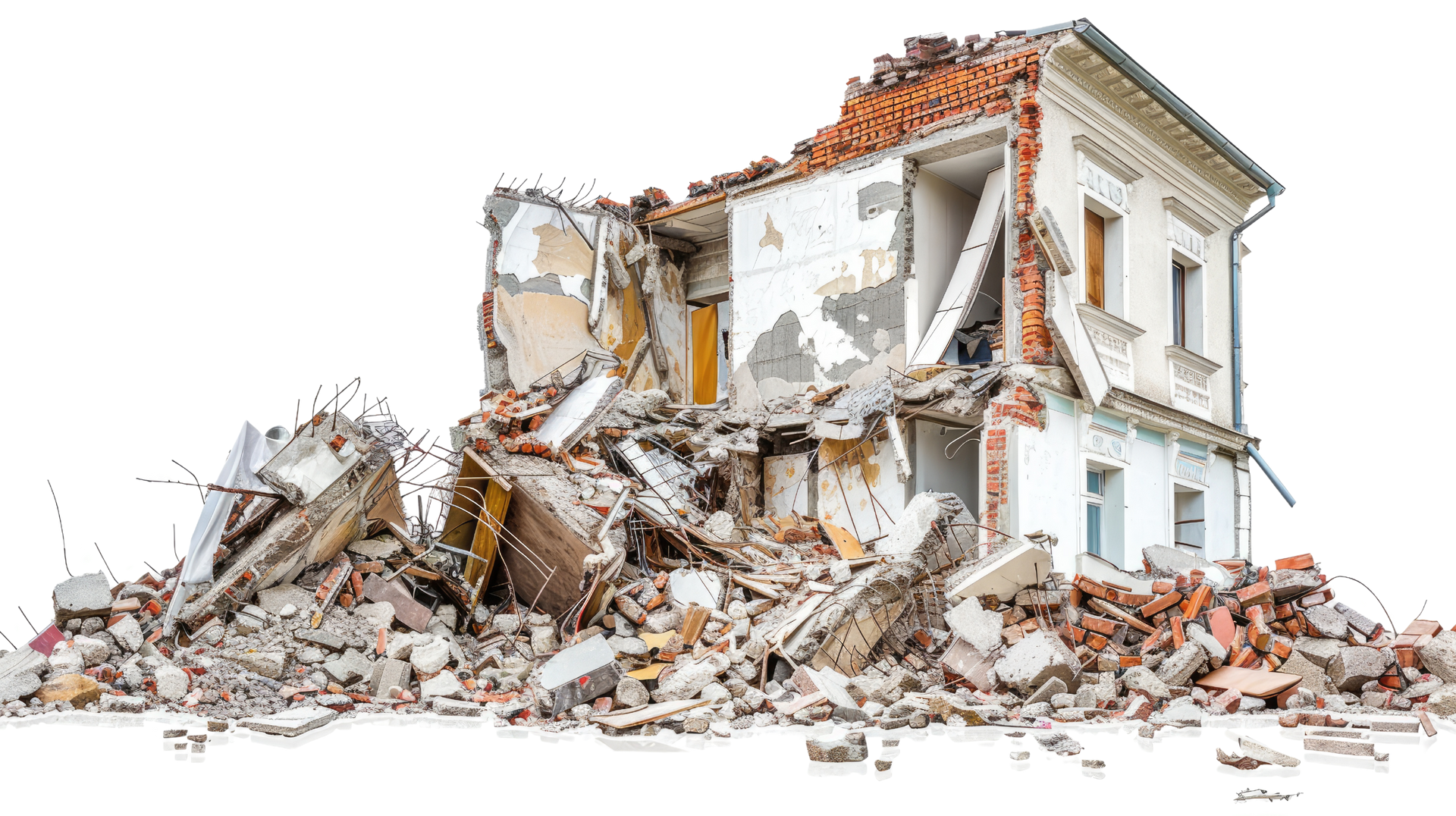 Une démolition de maison