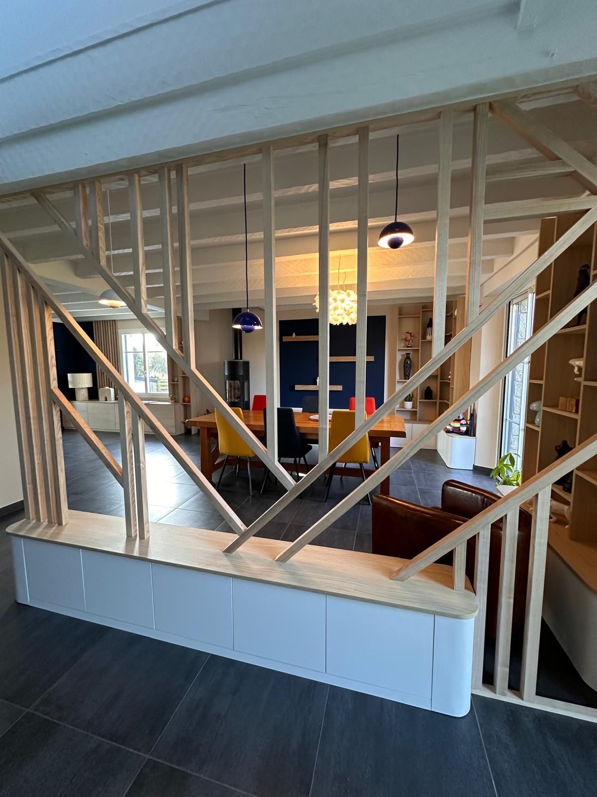 Séparation en bois sur mesure