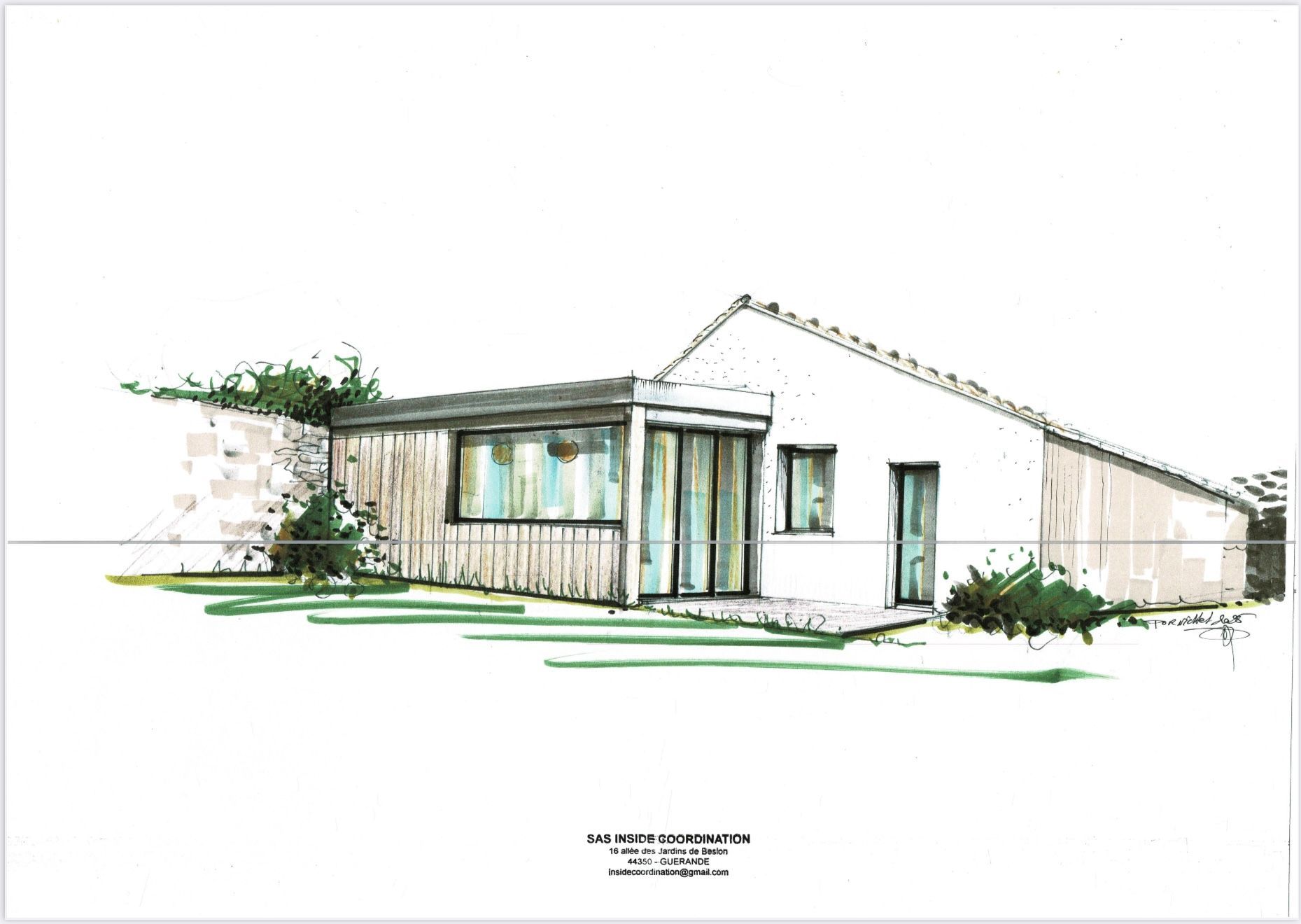 Croquis d'une cuisine