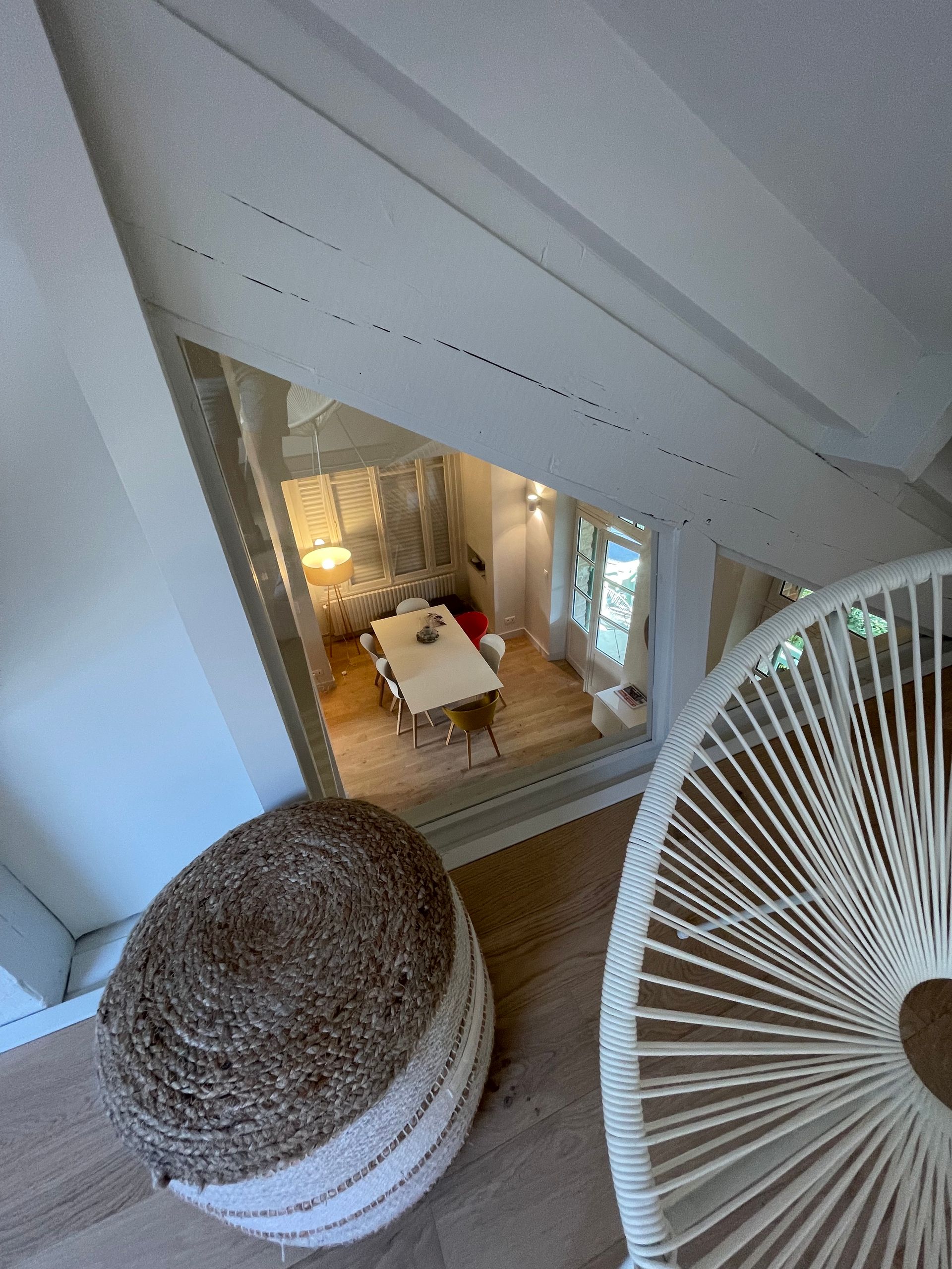 Salle à manger vue de l'étage supérieure