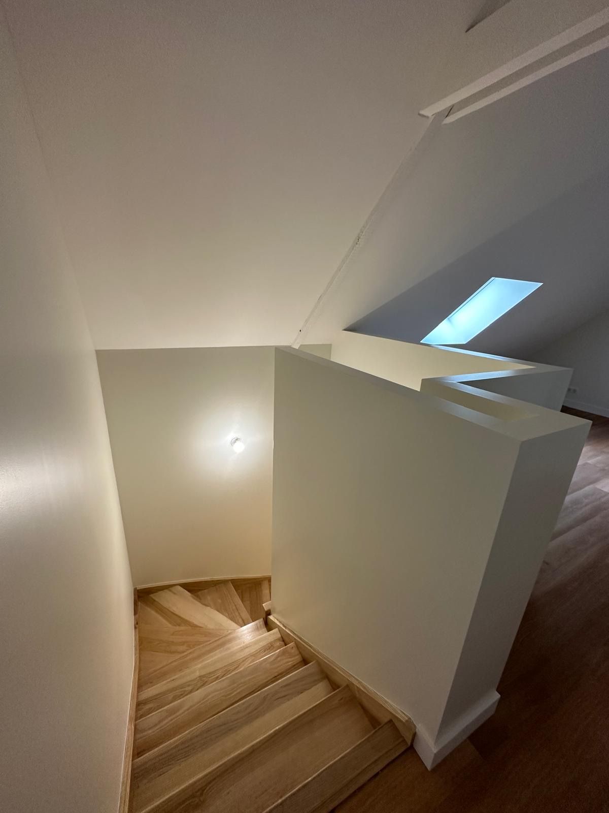 Vue supérieure des escaliers