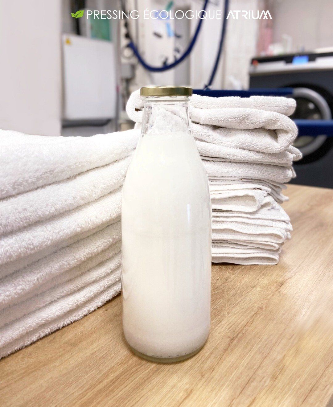 Lessive en bouteille en verre