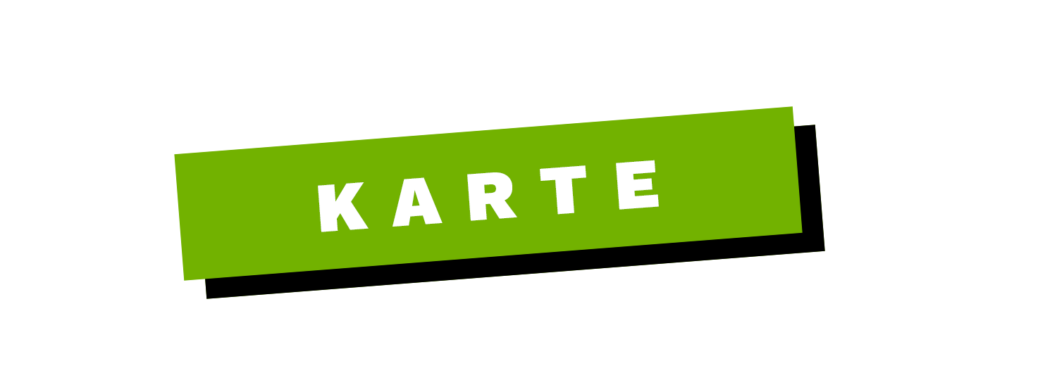 Karte - Icon mit weißer Schrift auf gruenem Hintergrund