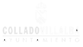 Un logotipo blanco con la palabra collado.