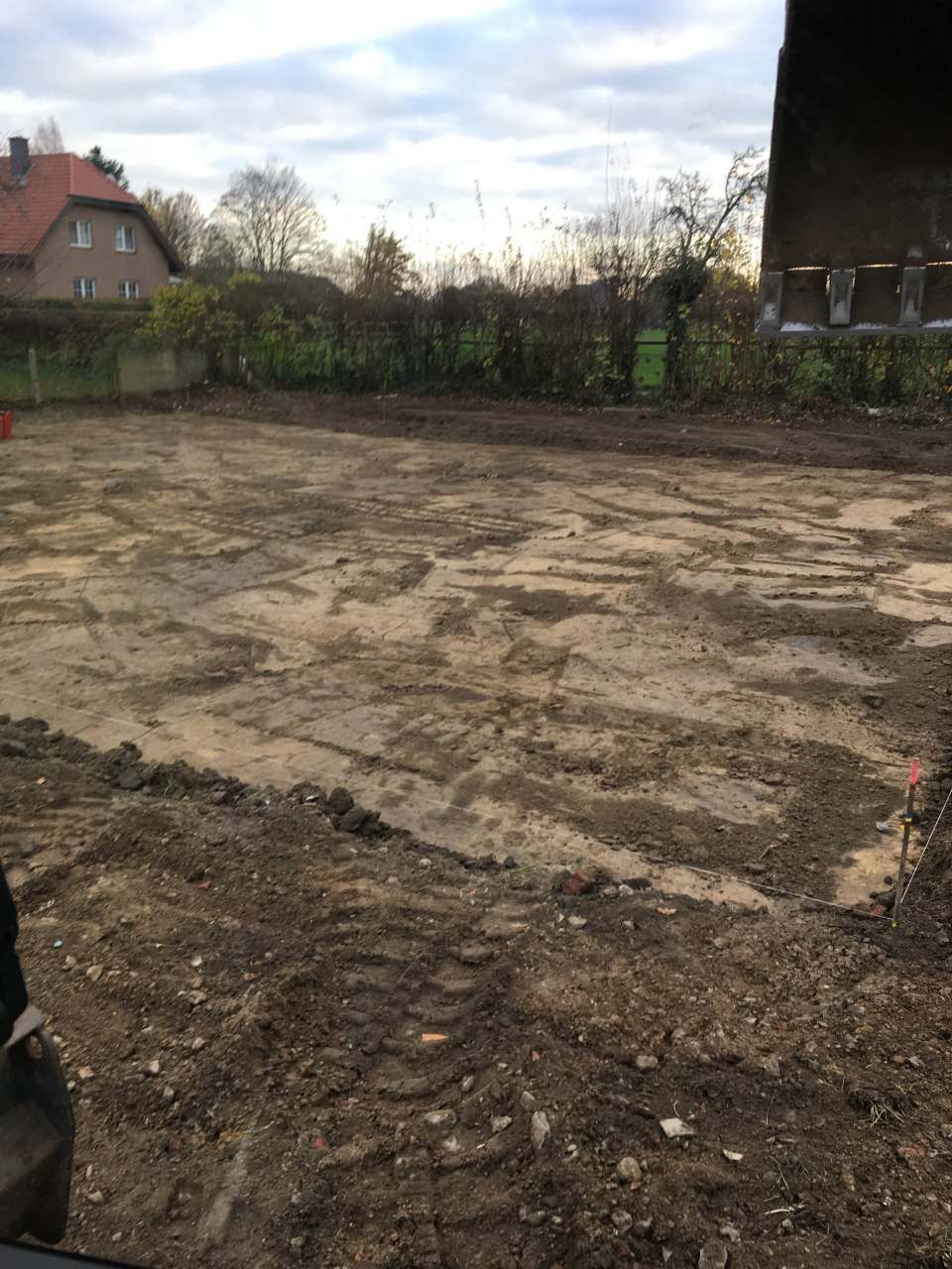 bearbeitete Fläche aus Erde