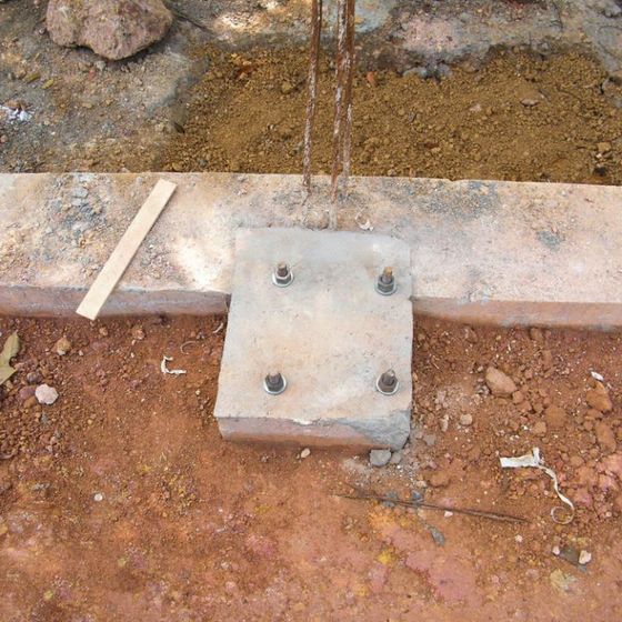 Überbleibsel von Baggerarbeiten