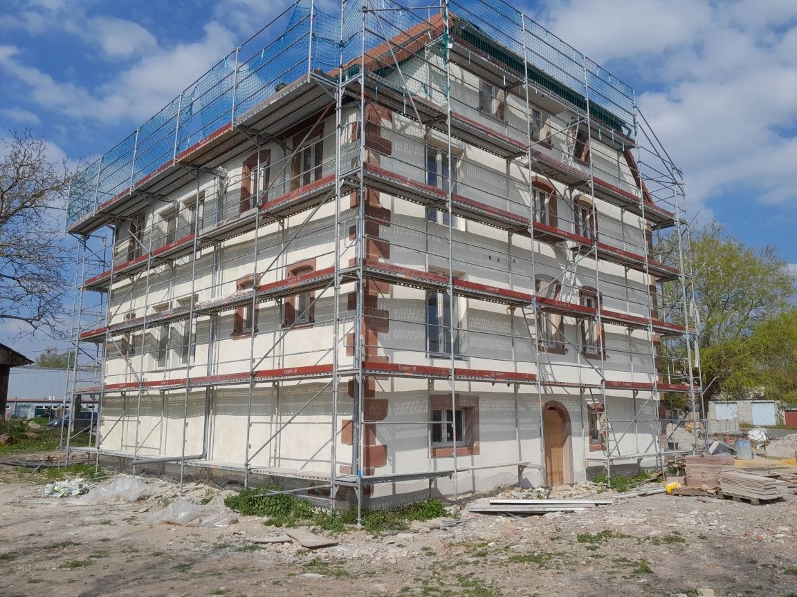 Une maison en rénovation.