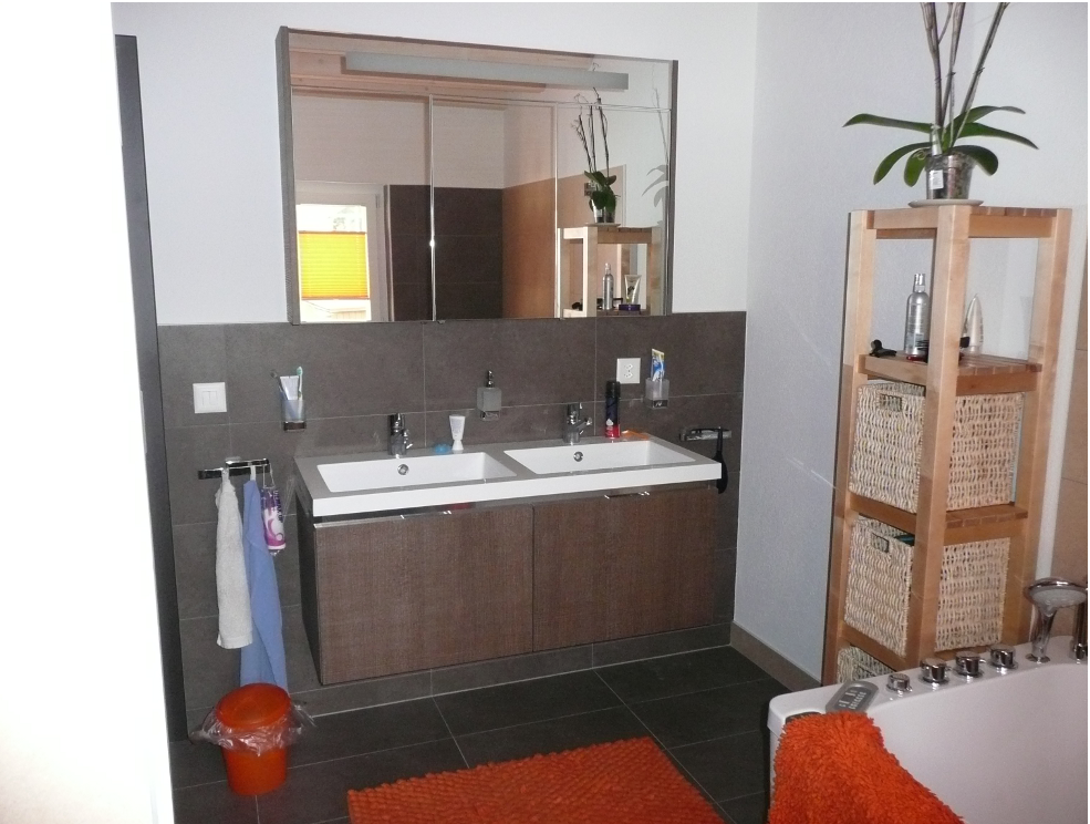 Salle de bain - Remise en valeur d'une villa à Courtételle - Impact SA