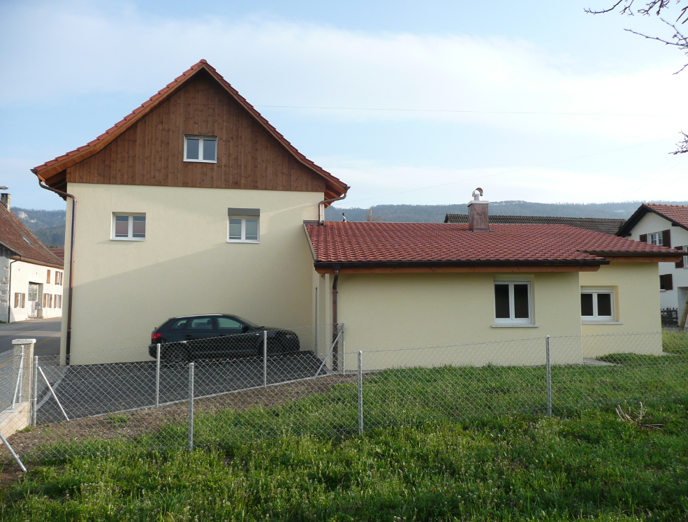 Vue du Sud Remise en valeur d'une villa à Courtételle - Impact SA