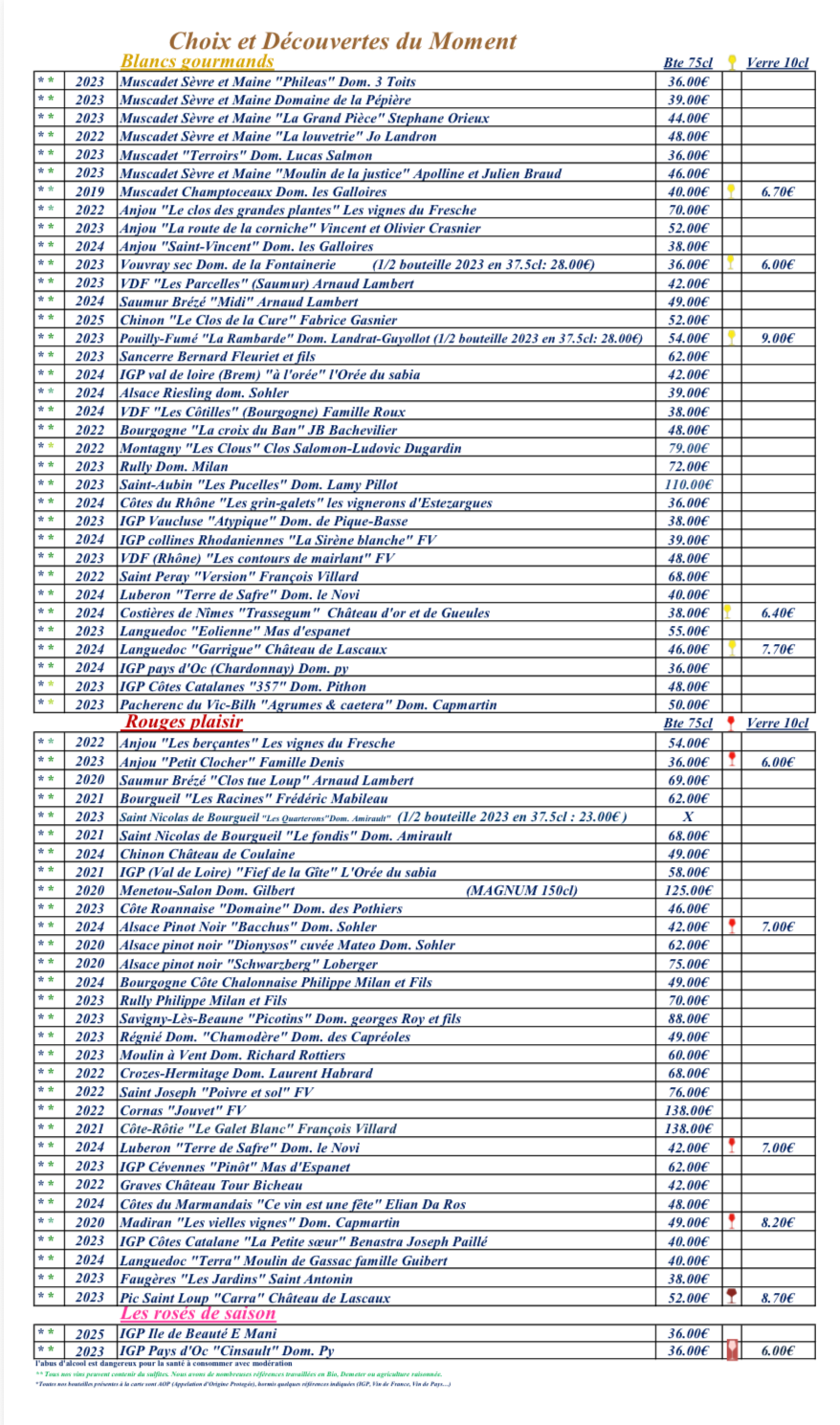 Sélection de Grands Crus