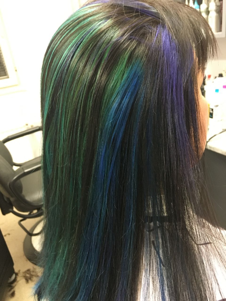 Moniväriset shokkiväriraidat