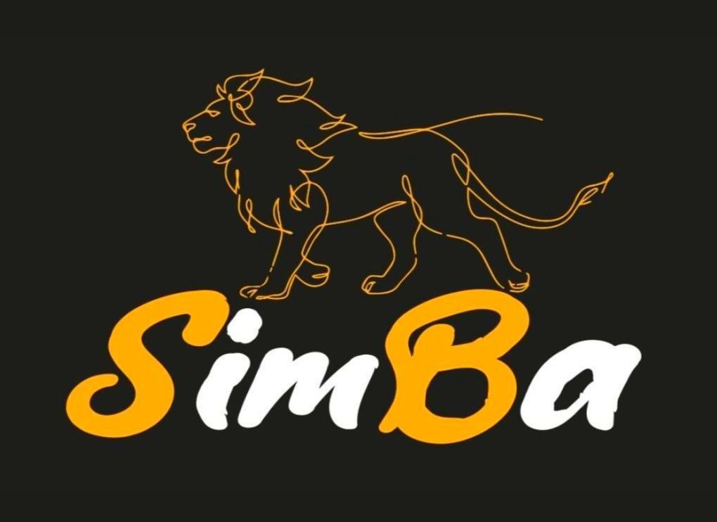 Un logotipo para Simba con un león.
