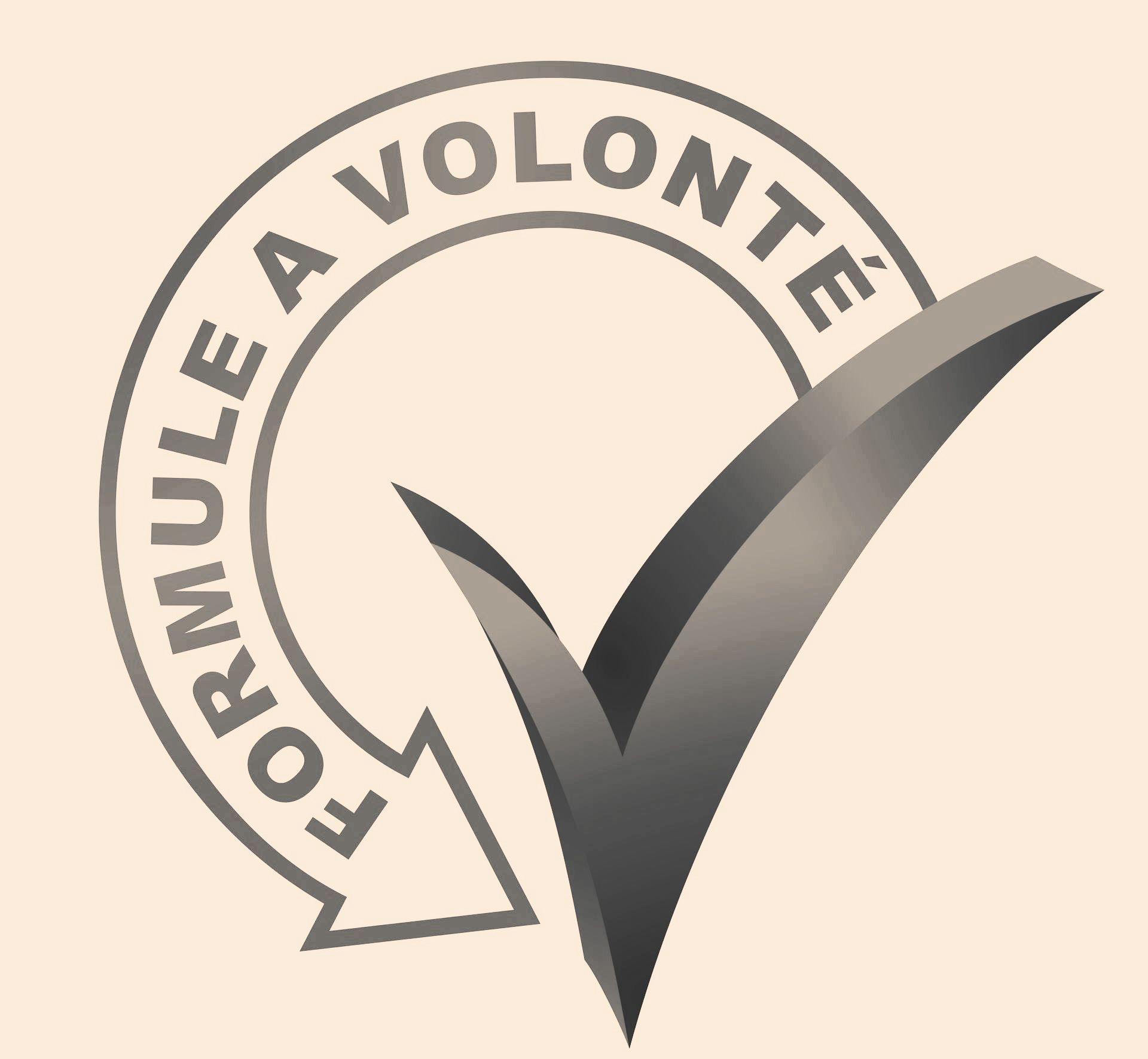 Sigle représentant une formule à volonté avec une coche de validation