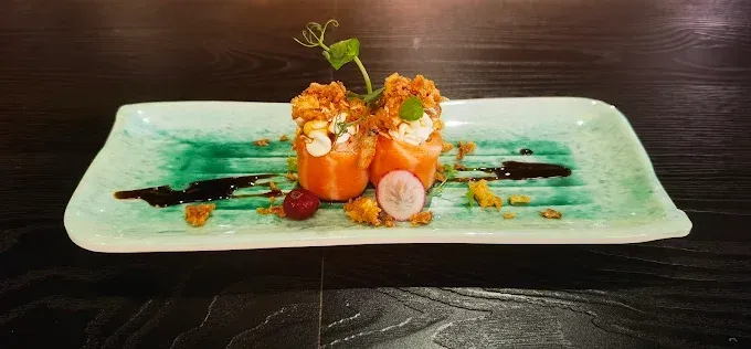 Assiette de hors d'œuvre et décoration