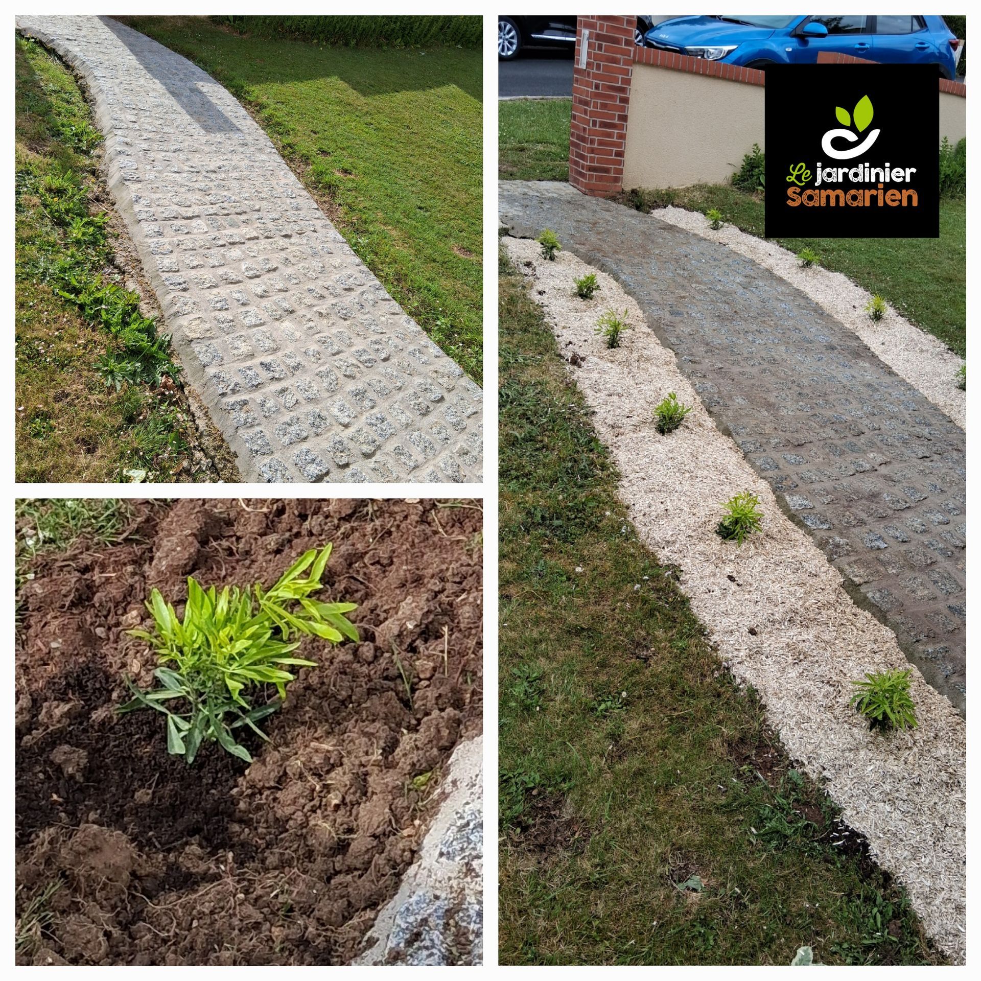 Réalisation d'une allée de maison
