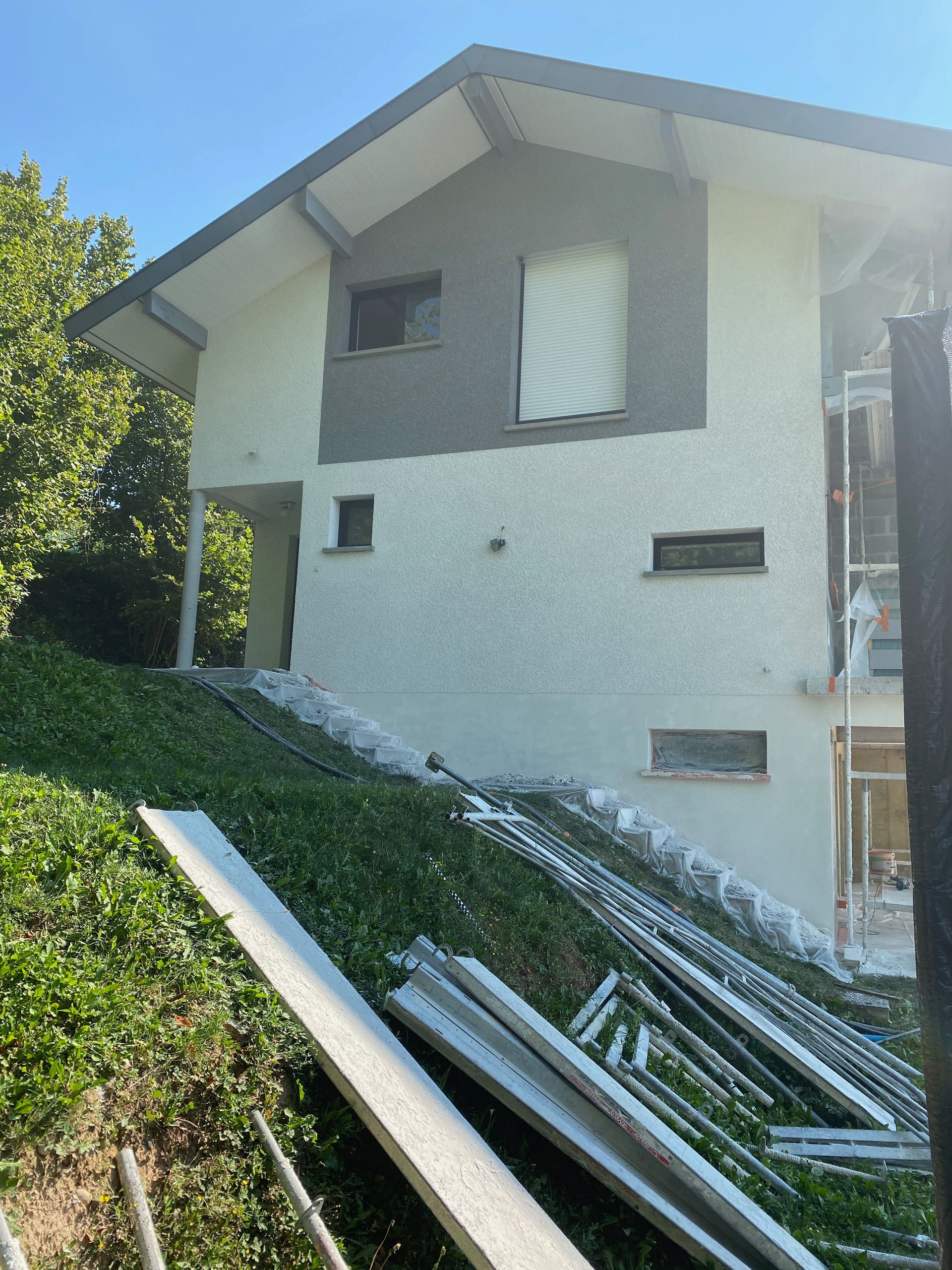 Réalisation neuf finition écrasée 2