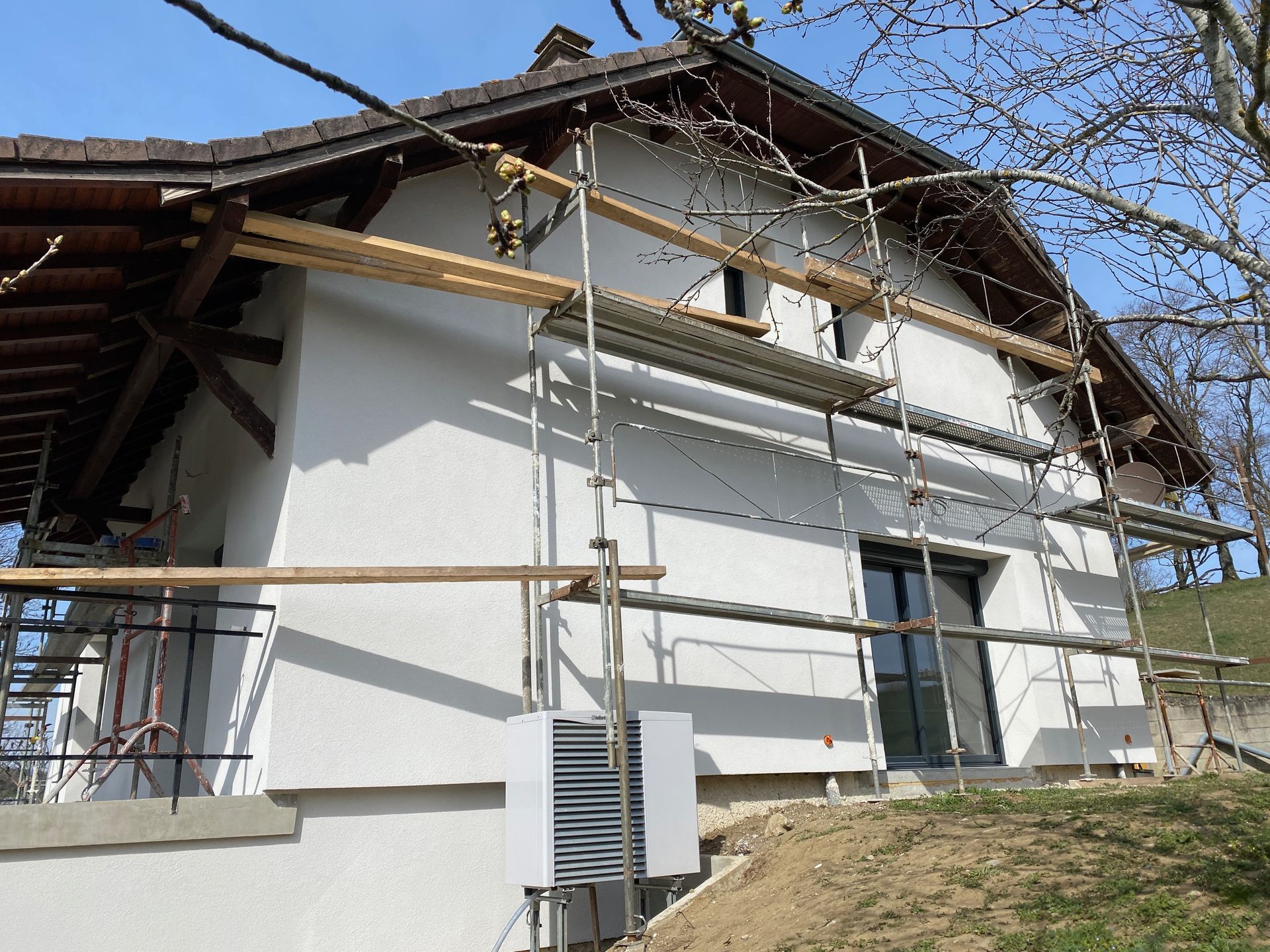 Réalisation enduit grésé sur isolant 2