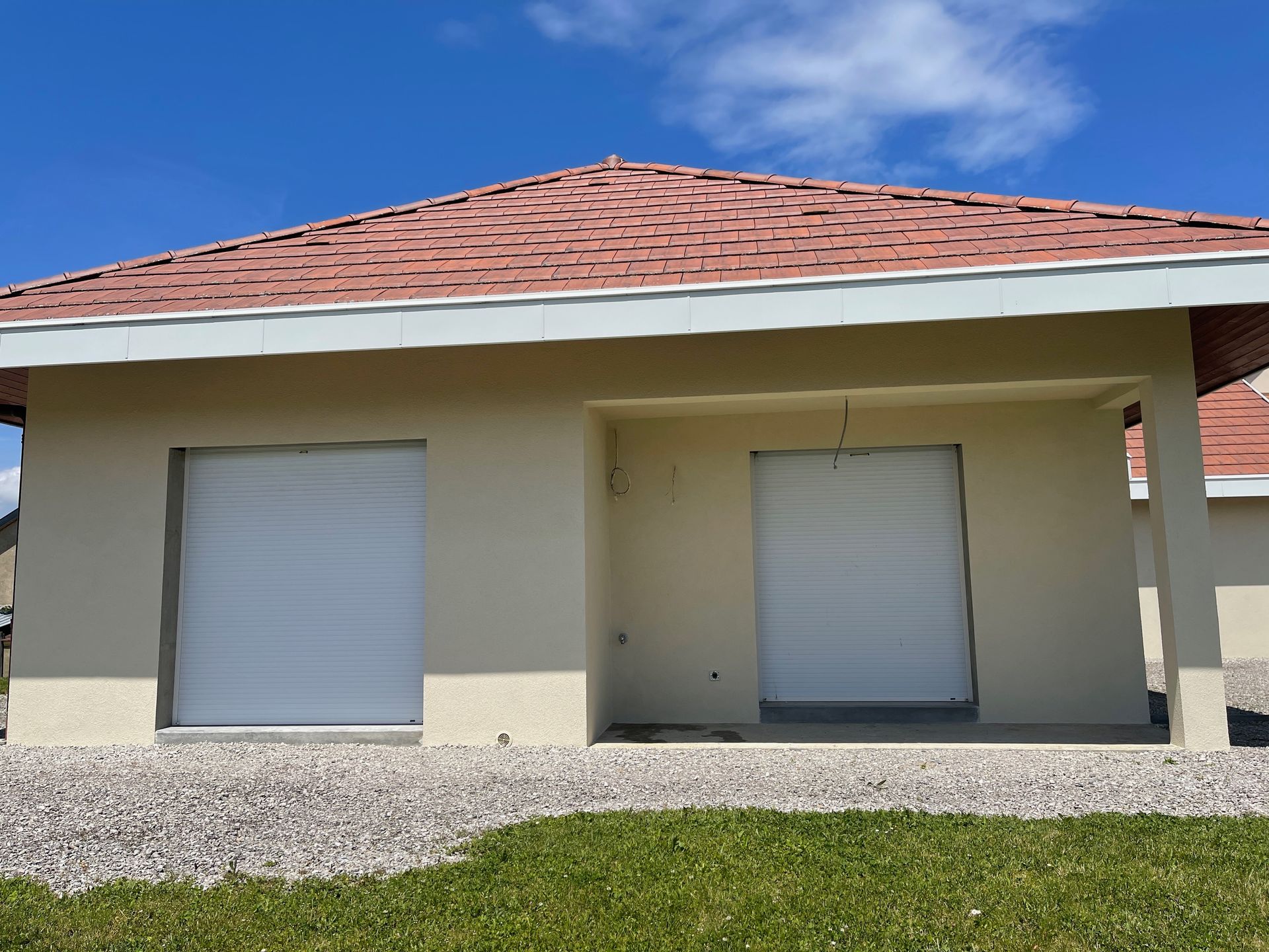 Réalisation enduit grésé taloché sur rénovation 2