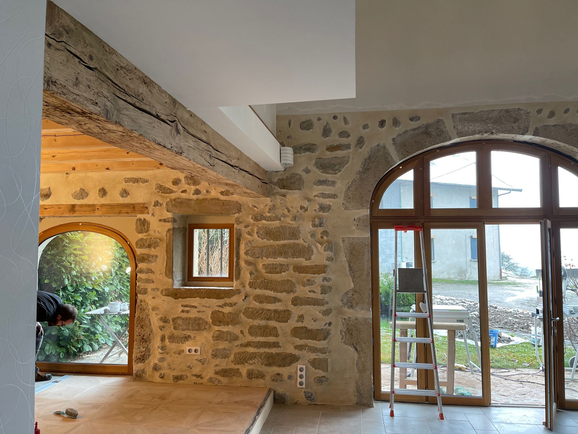 Réalisation joints de pierres intérieur 1