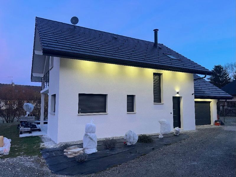 Réalisation finition grattée sur maison neuve 3
