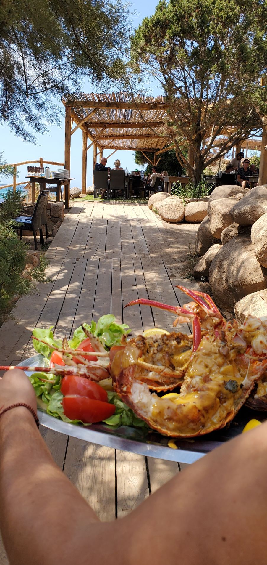 Assiette avec une entrée