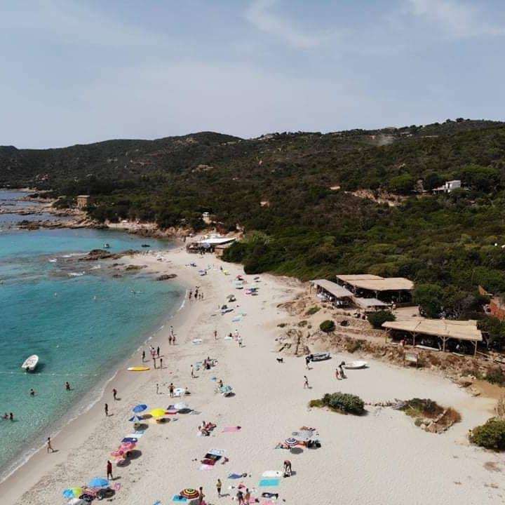 Vue aérienne de la plage