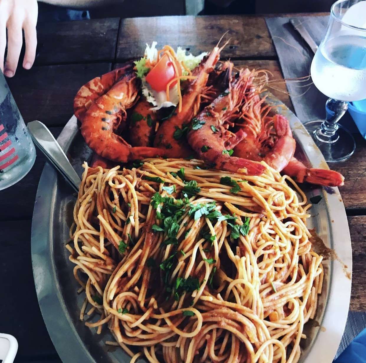 Fruits de mer et pâtes italiennes