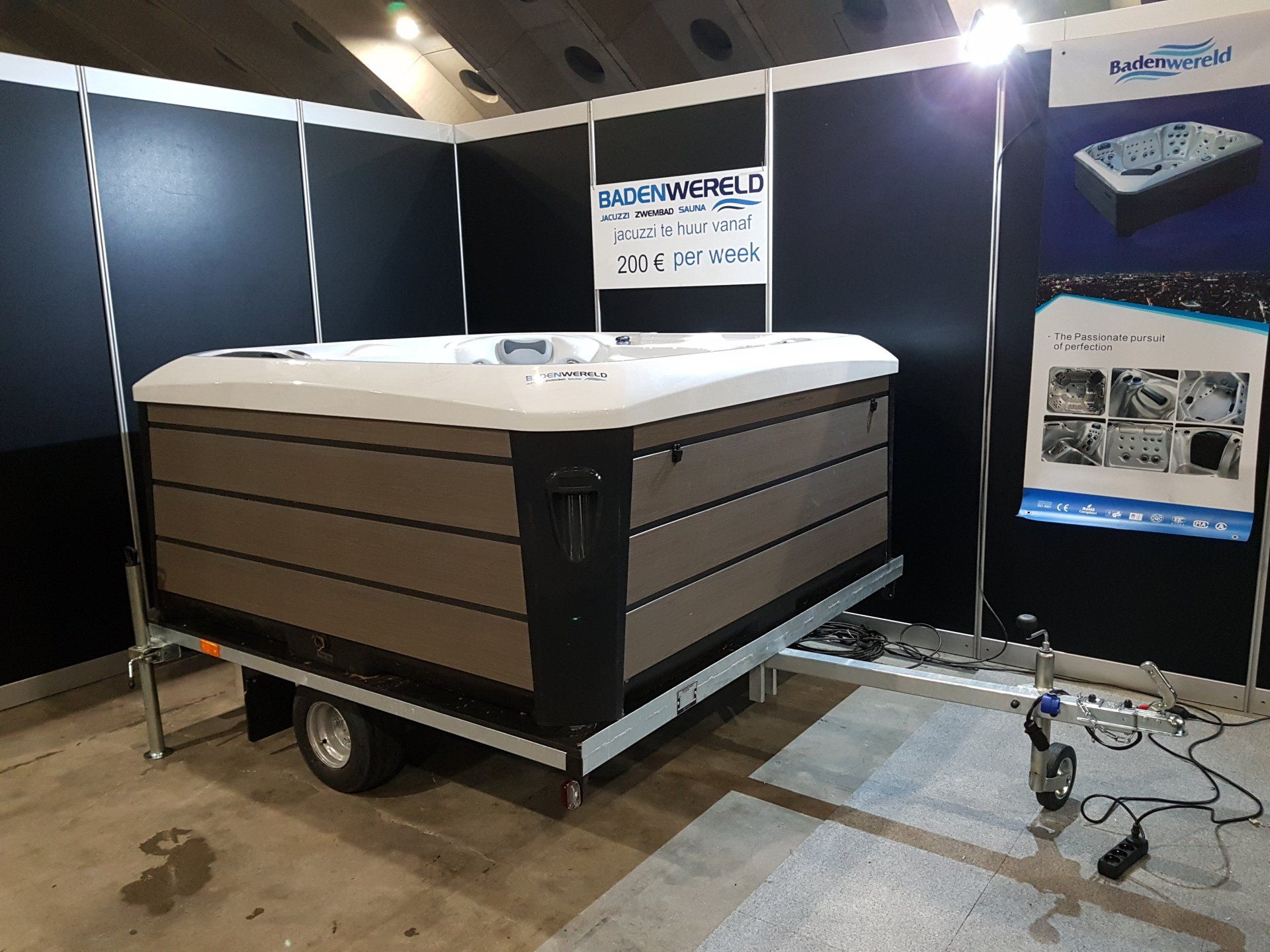 Jacuzzi op aanhangwagen