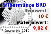 Silbermünze BRD vor 2010