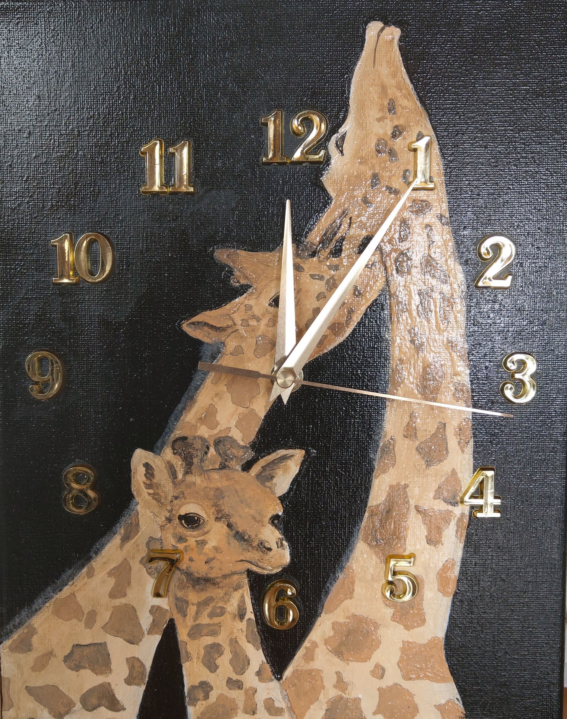 Montre déco murale artisanale originale