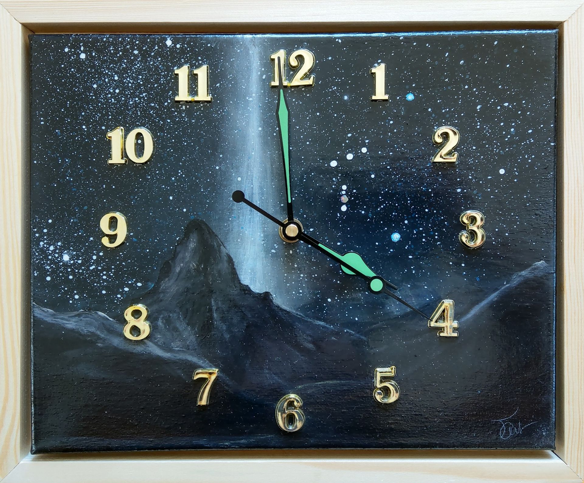 Montre déco murale artisanale originale