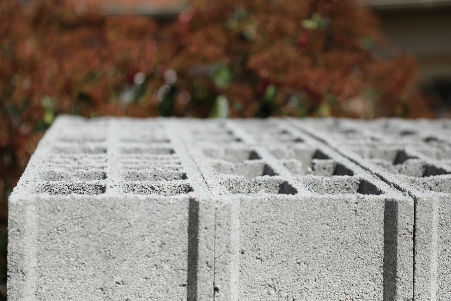 Blocs de béton de construction.