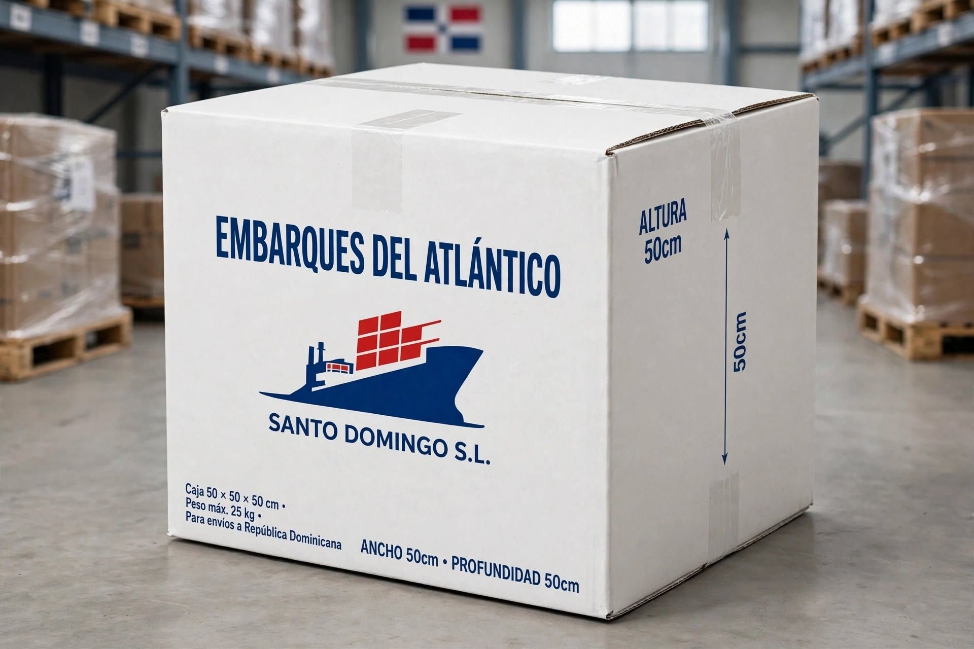 Cajas para enviar efectos personales desde España a República Dominicana