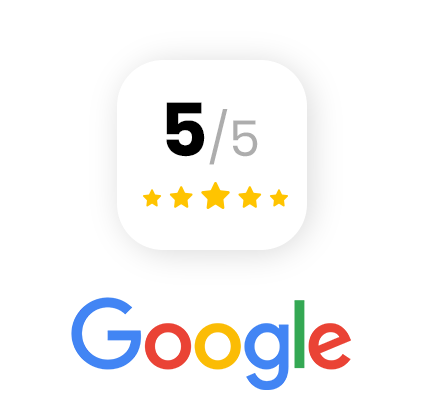 Logo Google avec avis 5/5