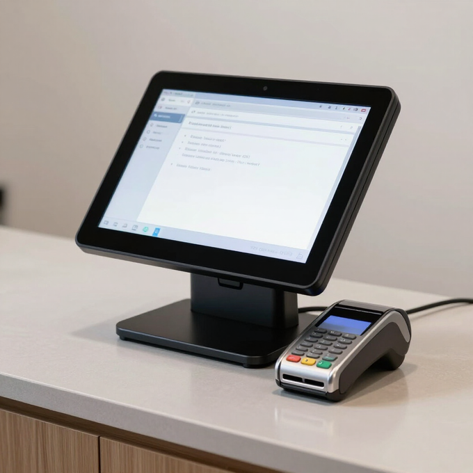 Banco de reparación de electrónica con multímetros, soldador, calibrador y placas de circuitos abiertos.